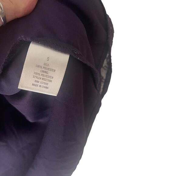 Mi Ami Women Size Small Dark Purple Romantic Fairy‎ Grunge Babydoll Top - Picture 6 of 10